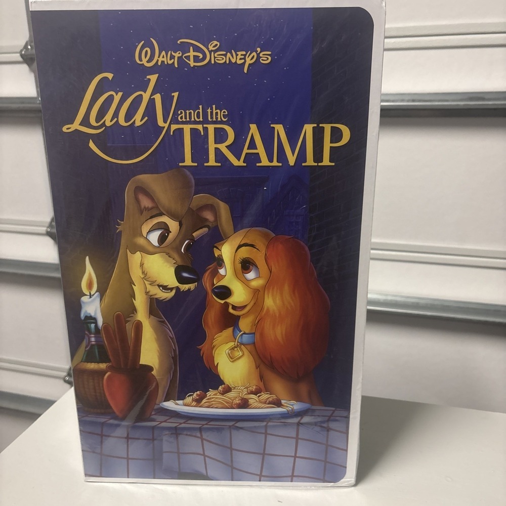 Disney Lady & the Tramp VHS Boxed Silk Touch Throw Blanket 50" × 70" New